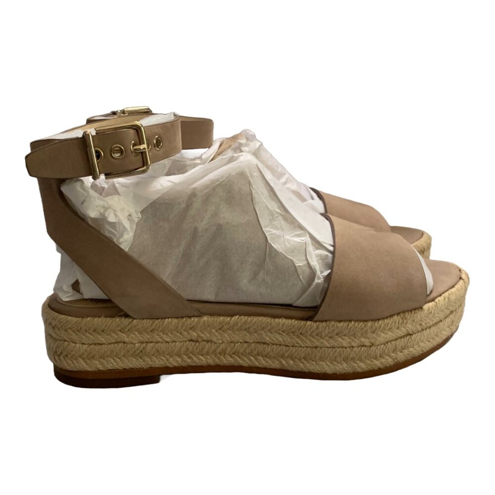 NWOB VINCE CAMUTO Women's Tan Suede Kathalia Flatform Espadrille Sandal Sz 5.5 - Picture 8 of 10